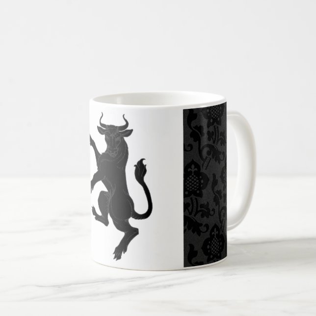 Caneca De Café Cantão de Cluain Populace Crachá (Frente Esquerda)