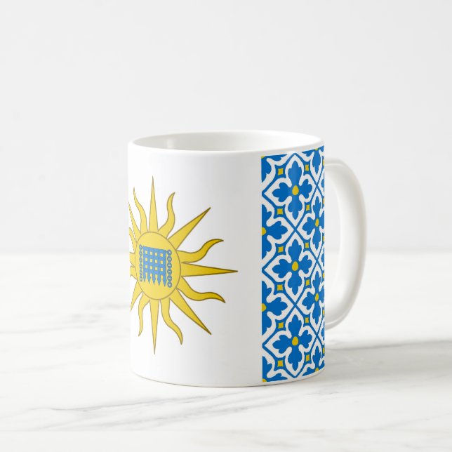Caneca De Café Cantão de Summergate Populace Crachá Coffee Mug (Frente Esquerda)