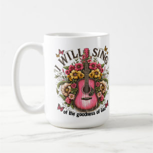 Caneca De Café Cante Música Boa Deus Louvor Adoração Cristão