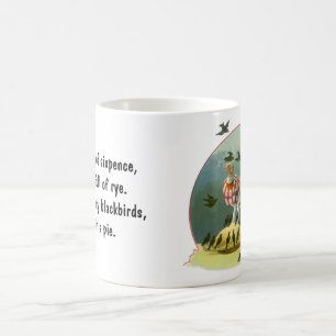 Caneca De Café Cante uma Canção de Seispence, Rima Infantil Vinta