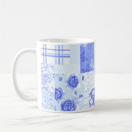 Caneca De Café Cantinho de Cornflower Blue