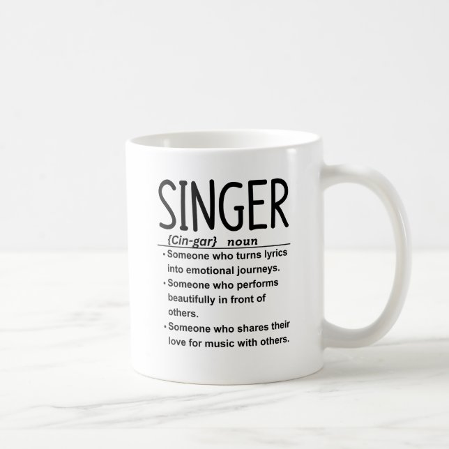 Caneca De Café Cantor (Direita)