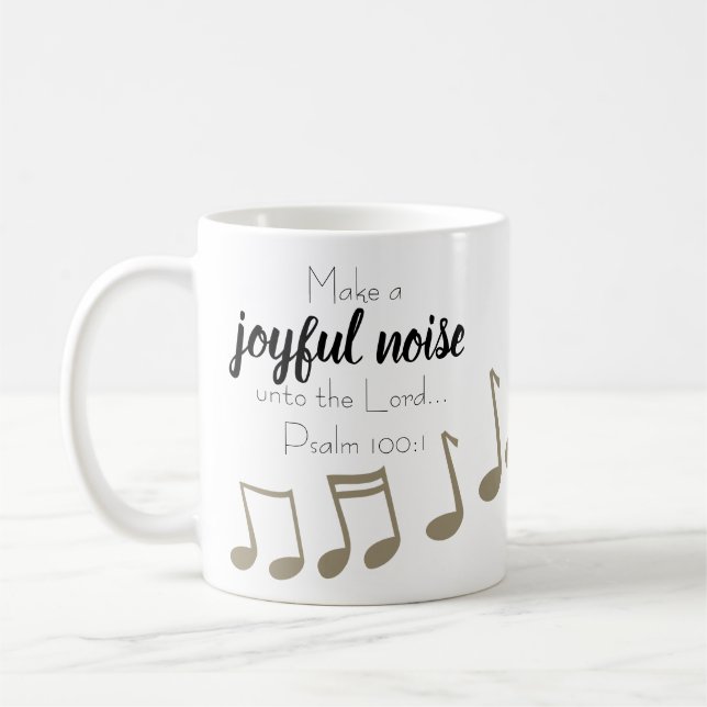 Caneca De Café Cantor Musical Note (Esquerda)