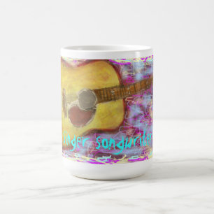 Caneca De Café Cantor SongWrite Guitar