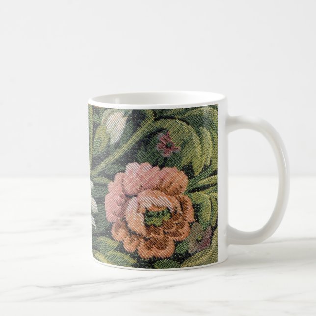 Caneca De Café Canvas Flor Mug 001 (Direita)