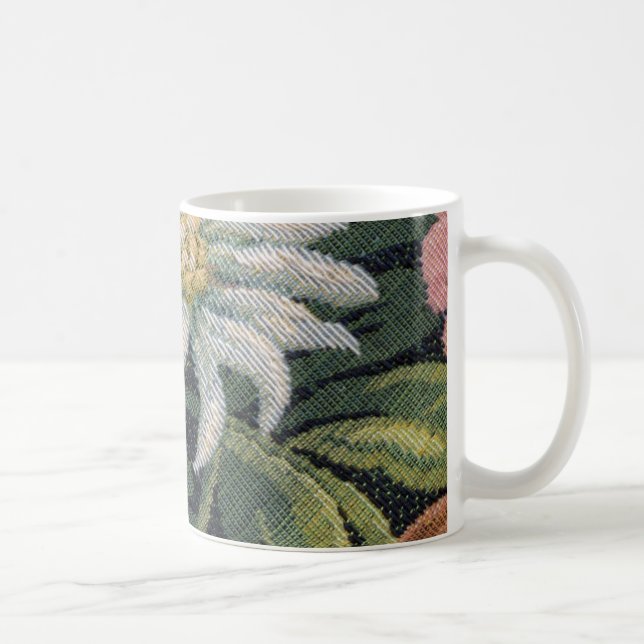 Caneca De Café Canvas Flor Mug 004 (Direita)