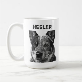 Caneca De Café Cão Blue Heeler Heeler