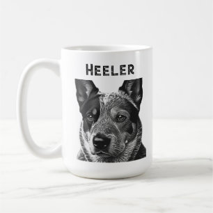 Caneca De Café Cão Blue Heeler Heeler
