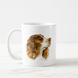 Caneca De Café Cão Cachorro English Springer Spaniel Aquarela