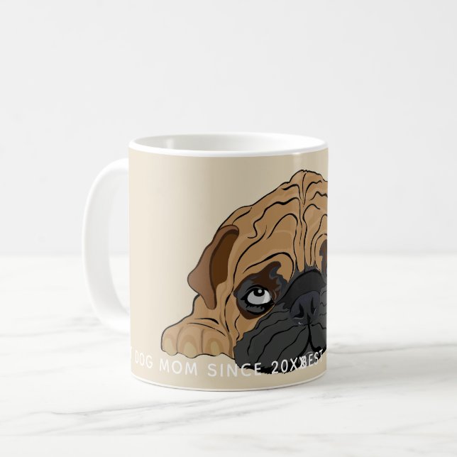 Caneca De Café Cão-Cão-Cão-Cão-Cãozinho-Cãozinho-Cãozinho-Cão-Cão (Frente Esquerda)