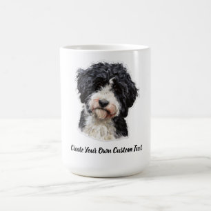 Caneca De Café Cão de Água Português Crie Seu Próprio Texto Perso