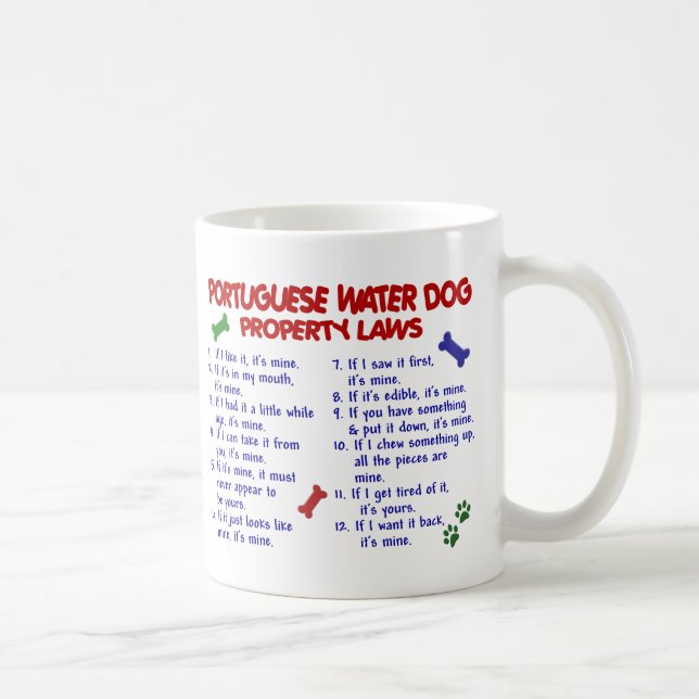 CANECA DE CAFÉ CÃO DE ÁGUA PORTUGUÊS PL2 (Direita)