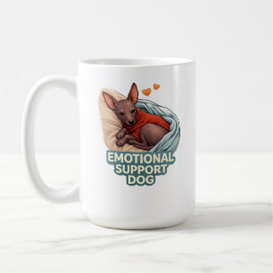Caneca De Café Cão de Apoio Emocional Xoloitzcuintli