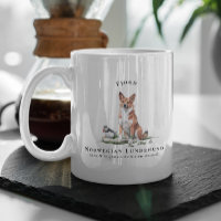 Cão de Aquarela Norueguês Lundehund | Monograma