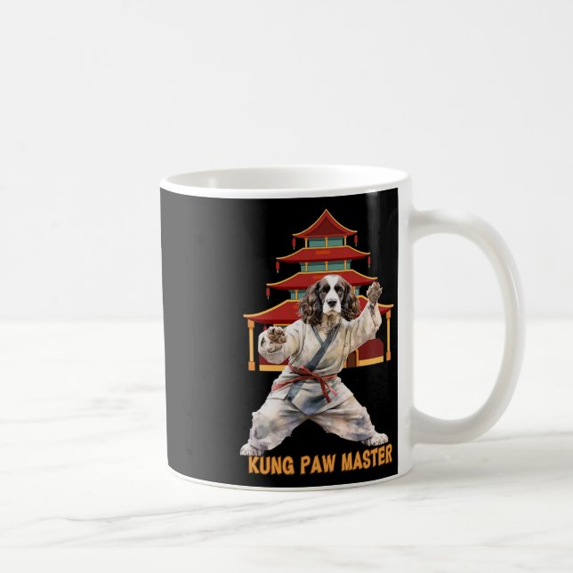 Caneca De Café Cão de Artes Marciais Karatê Springer Spaniel Ingl (Direita)