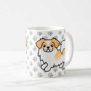 Caneca De Café Cão de Cartoon Pintura Tibetana Espanhola