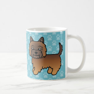 Caneca De Café Cão de Cartoons Red Brindle Cairn Terrier