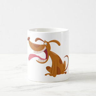 Caneca De Café Cão De Cartucho Com Cão De Língua Descartável