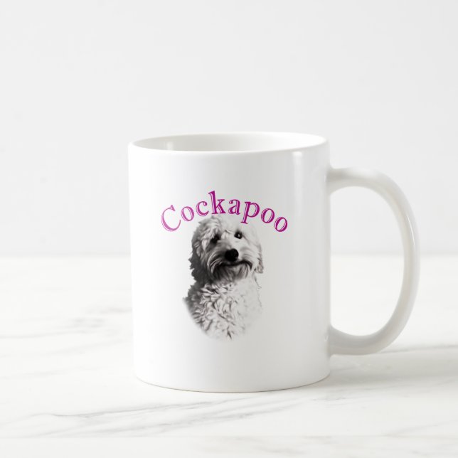 Caneca De Café Cão de Cockapoo (Direita)
