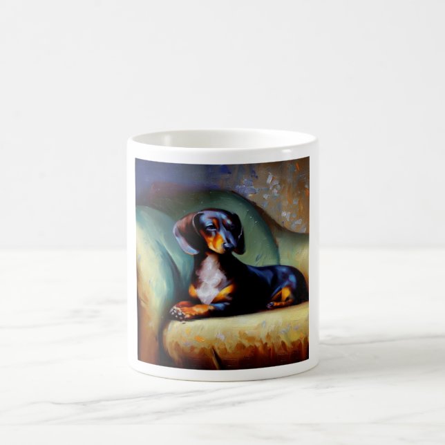 Caneca De Café Cão de Dachshund (Centro)