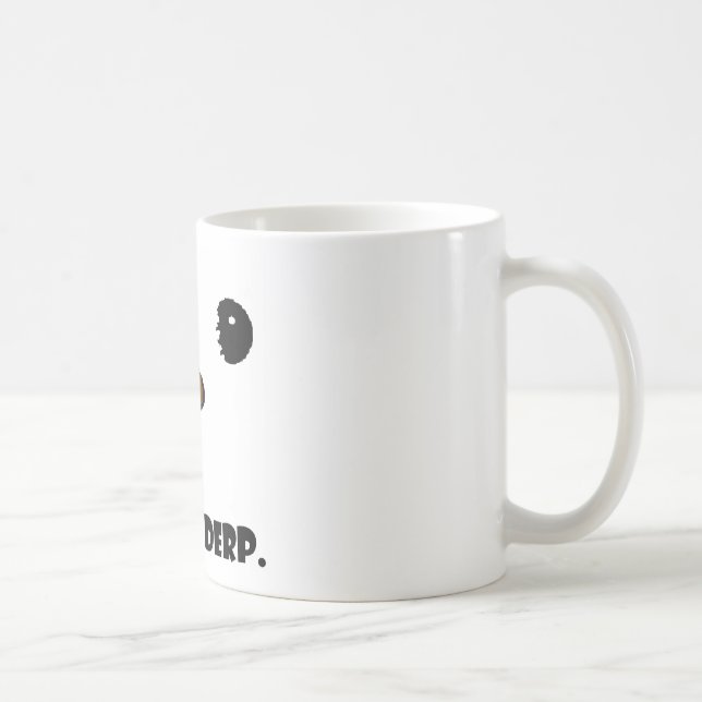Caneca De Café Cão de Derp (Direita)