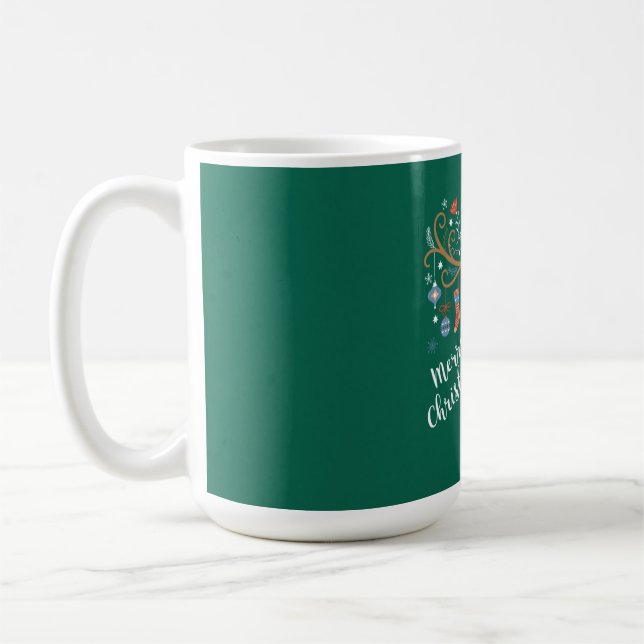 Caneca De Café Cão-de-estreia de natal inglês Springer Spaniel (Esquerda)
