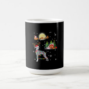 Caneca De Café Cão de Greyhound Reindeer de Natal Leve Tree Xmas