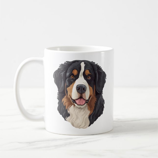 Caneca De Café Cão de Montanha Bernês (Esquerda)