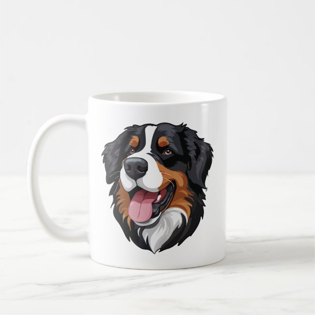 Caneca De Café Cão de Montanha Bernês (Esquerda)