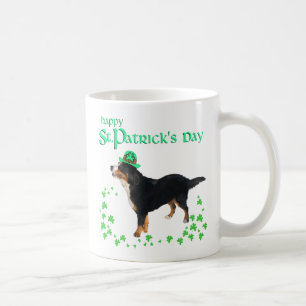 Caneca De Café Cão de Montanha Bernês Dia de São Patrício