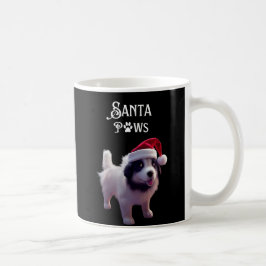Caneca De Café Cão de Natal de Papais noeis Bons
