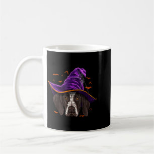 Caneca De Café Cão de Ponteiro Alemão de Cabelo Curto Bruxa Funny