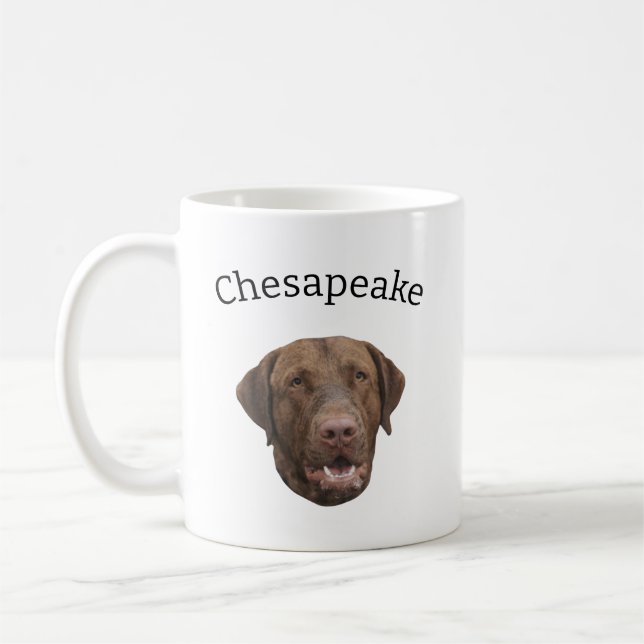 Caneca De Café Cão de Retriever da Baía de Chesapeake (Esquerda)