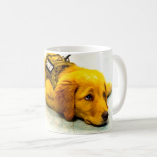 CANECA DE CAFÉ CÃO DE SERVIÇO MILITAR DOS EUA