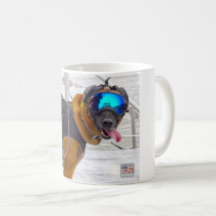 CANECA DE CAFÉ CÃO DE TRABALHO MILITAR DOS EUA