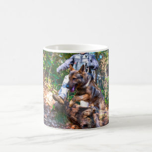 CANECA DE CAFÉ CÃO DE TRABALHO MILITAR DOS EUA