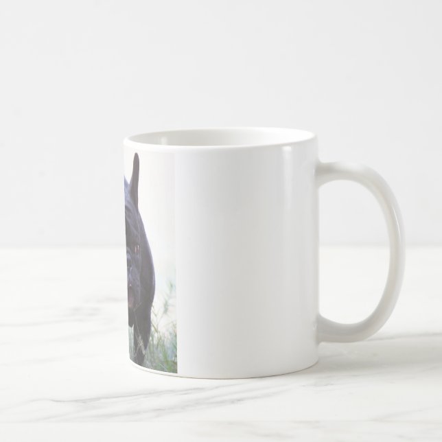 Caneca De Café Cão do buldogue francês (Direita)