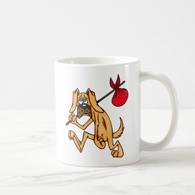 Caneca De Café Cão dos desenhos animados do vagabundo do (Direita)