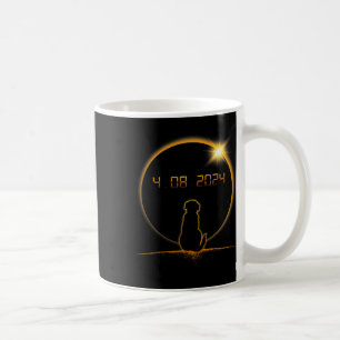 Caneca De Café Cão Eclipse Solar Total
