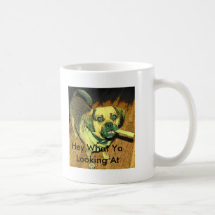 Caneca De Café Cão engraçado de Puggle