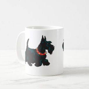 Caneca De Café cão escocês terrivel