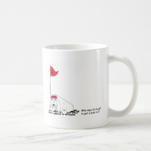 Caneca De Café Cão Golfing cómico