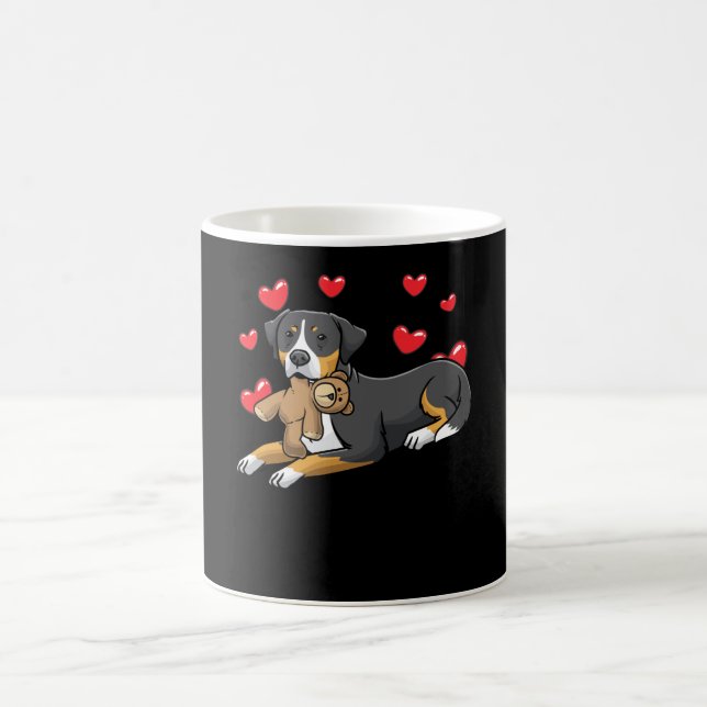 Caneca De Café Cão Grande Suíço De Montanha Com Animais Enchidos (Centro)