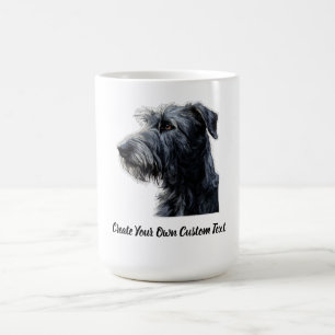 Caneca De Café Cão Irish Wolfhound Crie Seu Próprio Texto Persona