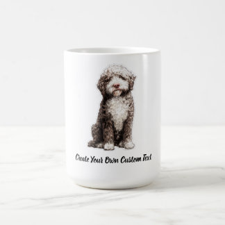 Caneca De Café Cão Lagotto Romagnolo Crie Seu Próprio Texto Perso