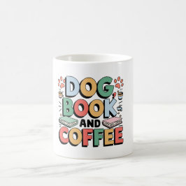 Caneca De Café Cão, Livro E Café