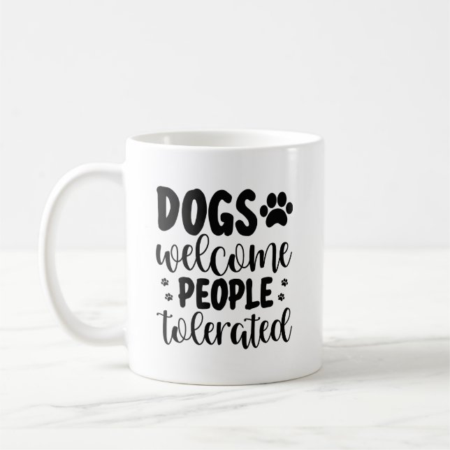 Caneca De Café Cão-Lover Coffee Mug | Cachorro Engraçado | (Esquerda)
