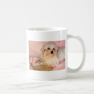 Caneca De Café Cão maltês branco