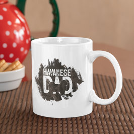 Caneca De Café Cão Pai do Havanês Personalizado