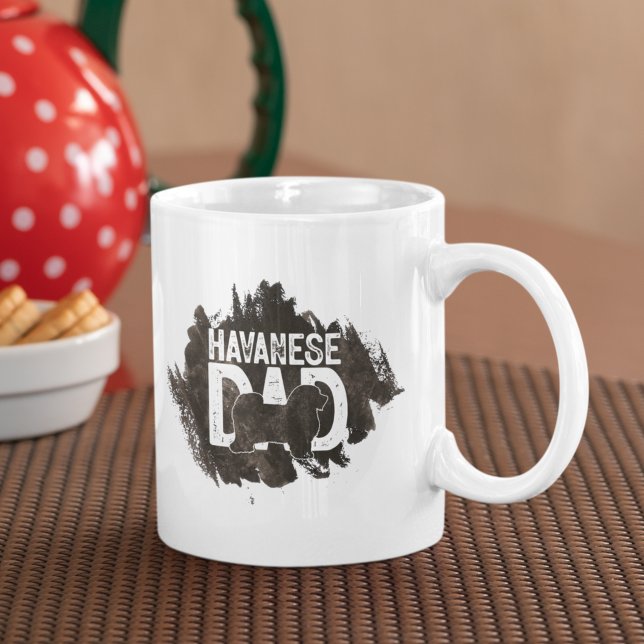 Caneca De Café Cão Pai do Havanês Personalizado (Criador carregado)